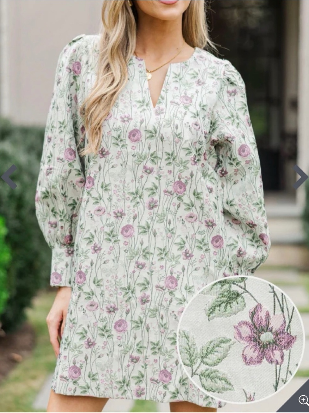 Entro Lavender Floral Dress